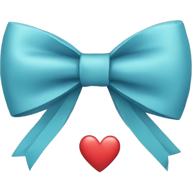 Bow with heart emoji