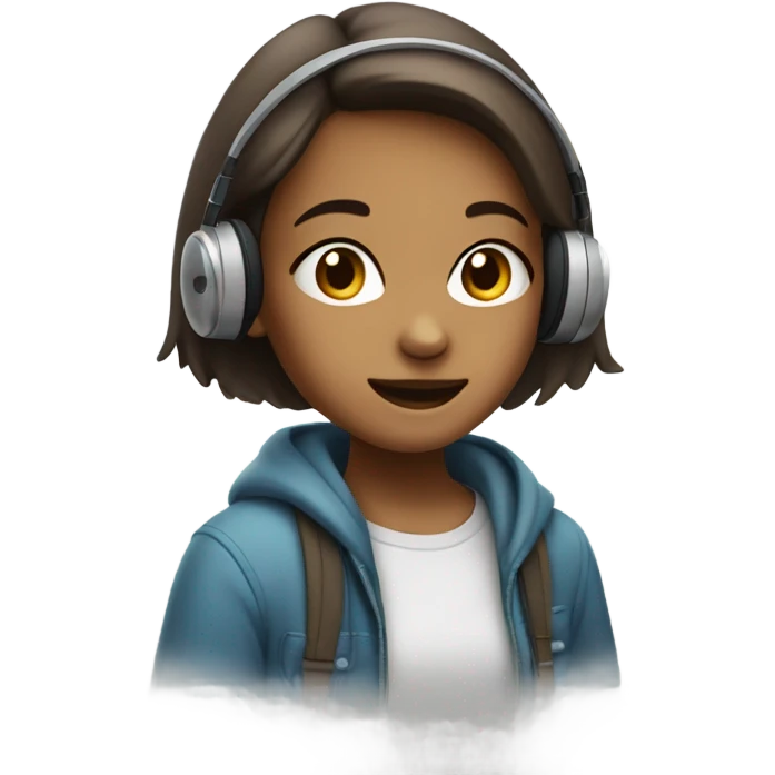 girl with chill vibe emoji