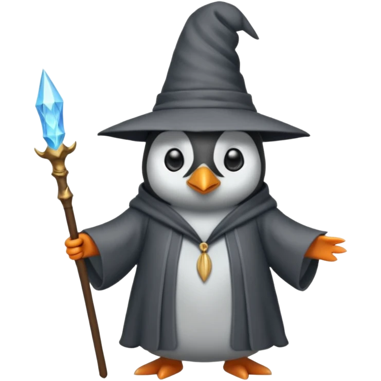 Penguin Wizard emoji
