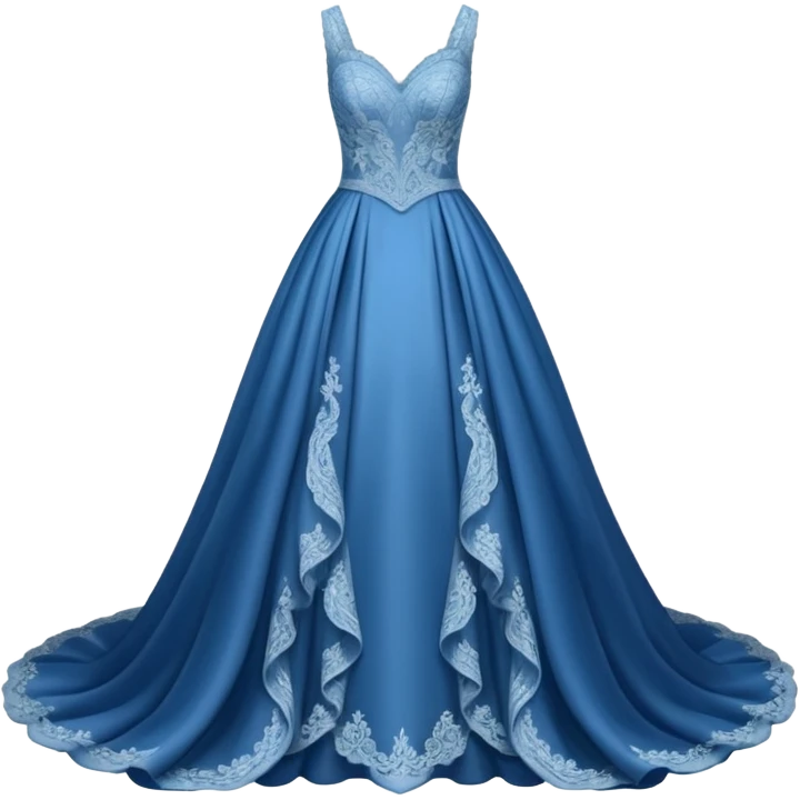blue wedding dress emoji