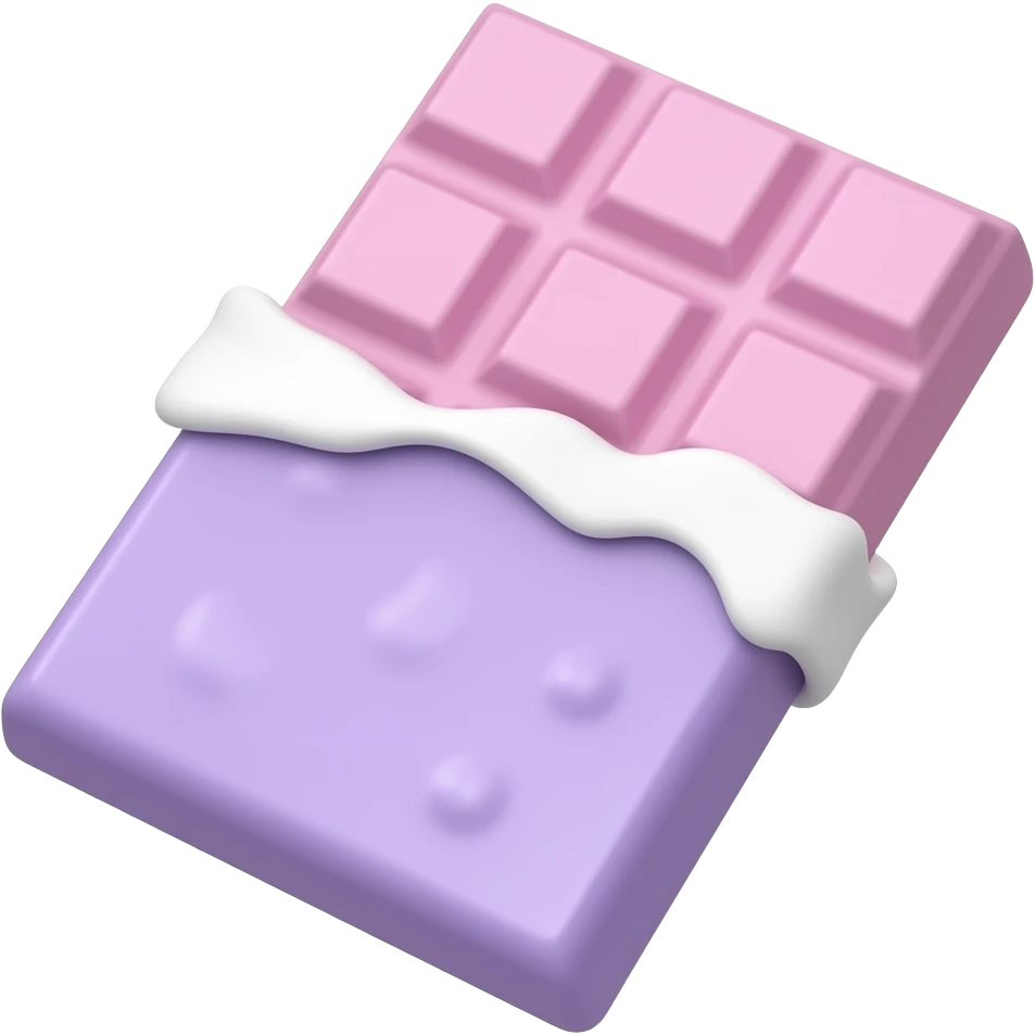 pink purple  Chocolate barssoft paster colour emoji