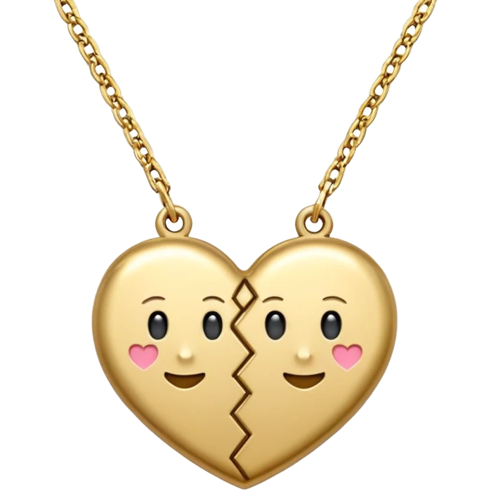 bff necklace heart  emoji
