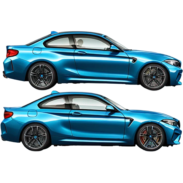 bmw m2 G87 blue emoji