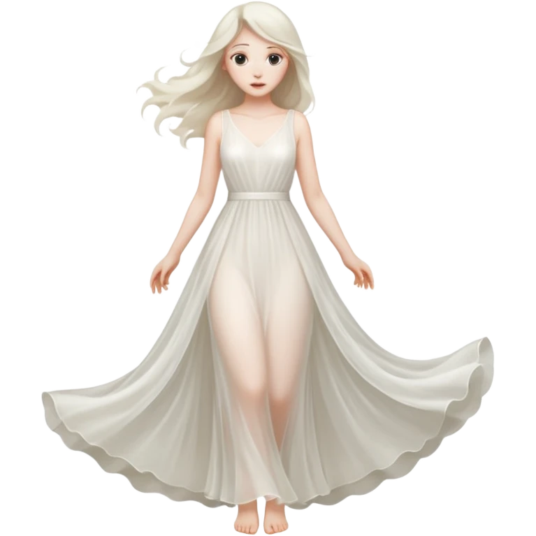 creepy ghost woman emoji