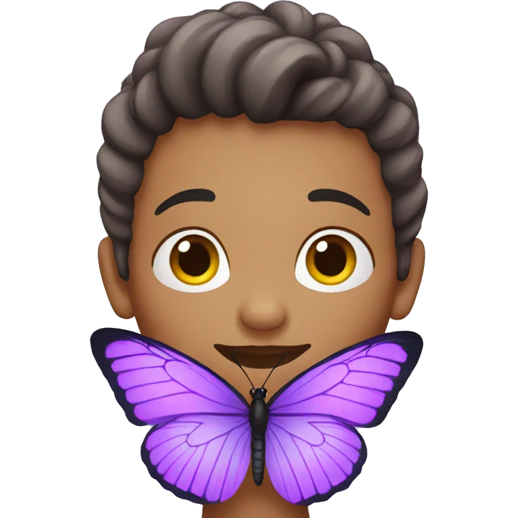 butterfly purple emoji