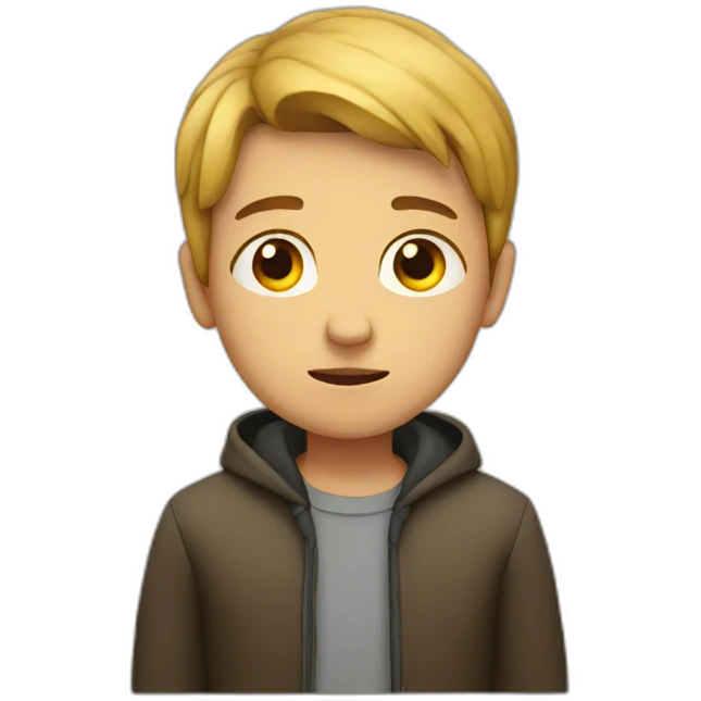 Alone boy emoji