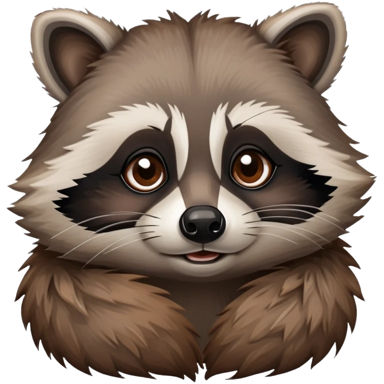 уставший маленький милый енотик emoji