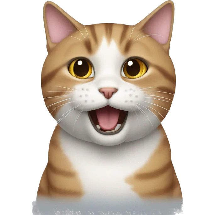 Cat saying htttt emoji