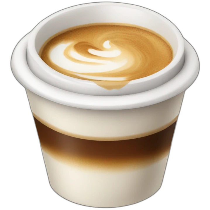 Coffee with wiped cream emoji