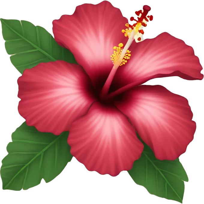 Hibiscus flower emoji