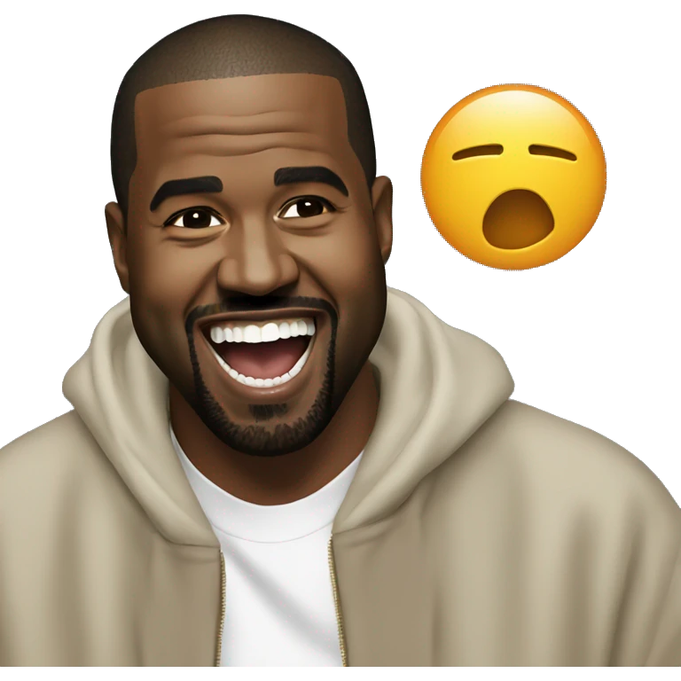 laughing Kanye west emoji