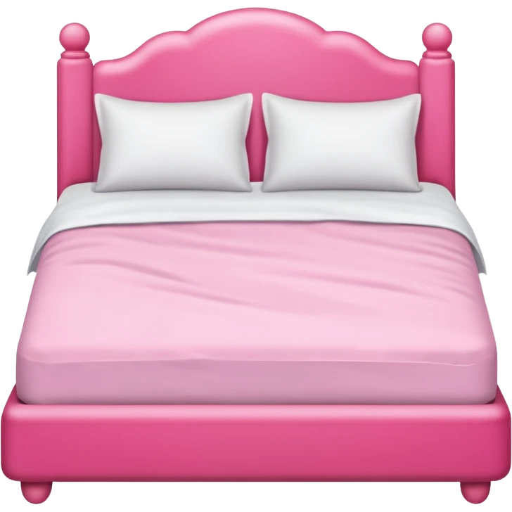 make a bed with very pink tones emoji