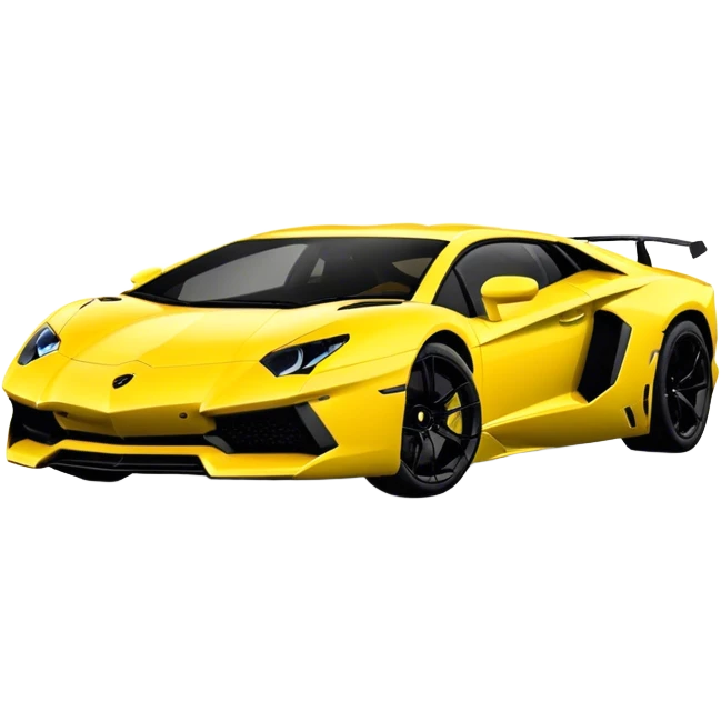 Lamborghini Aventador - Lamborghini (Model Year: 2021) (Iconic colour: Yellow) emoji