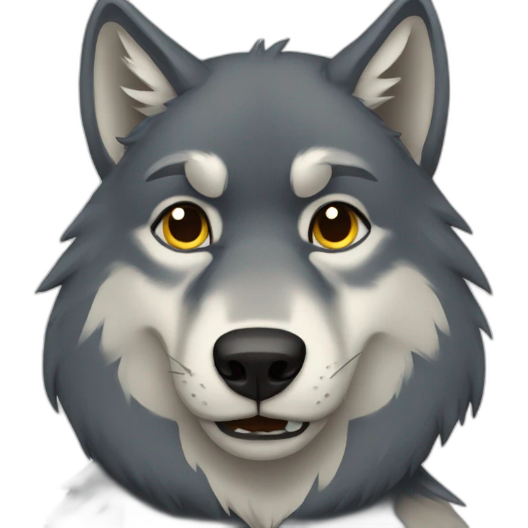 Wolf sad emoji