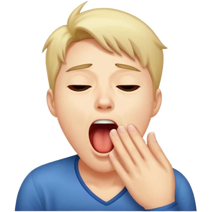 Yawning  emoji