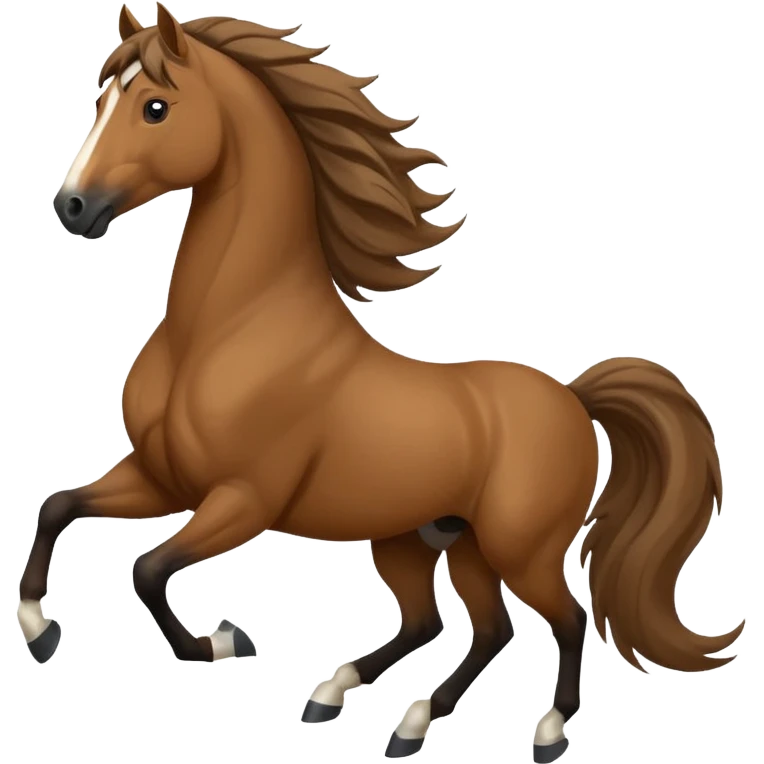 galloping horse side view emoji