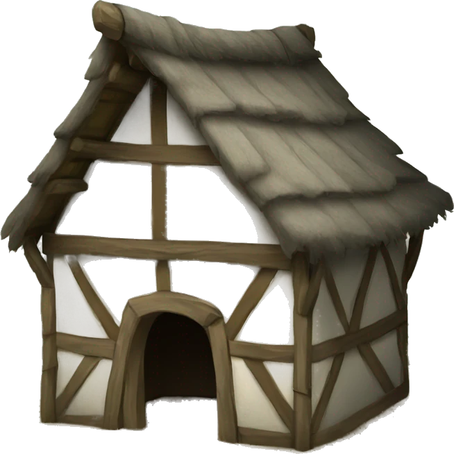 medieval hut emoji