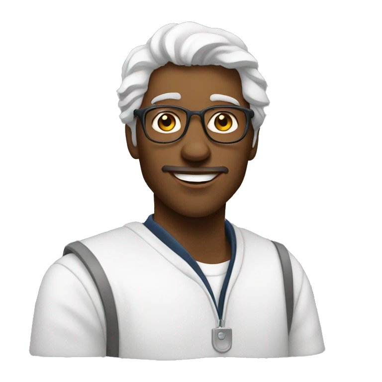 pittore studente che salva il mondo bianco emoji