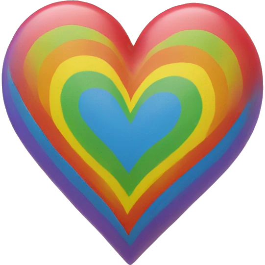 Rainbow heart emoji