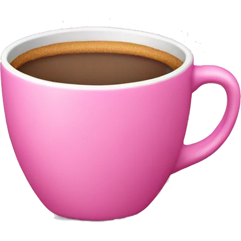 Pink cup at emoji