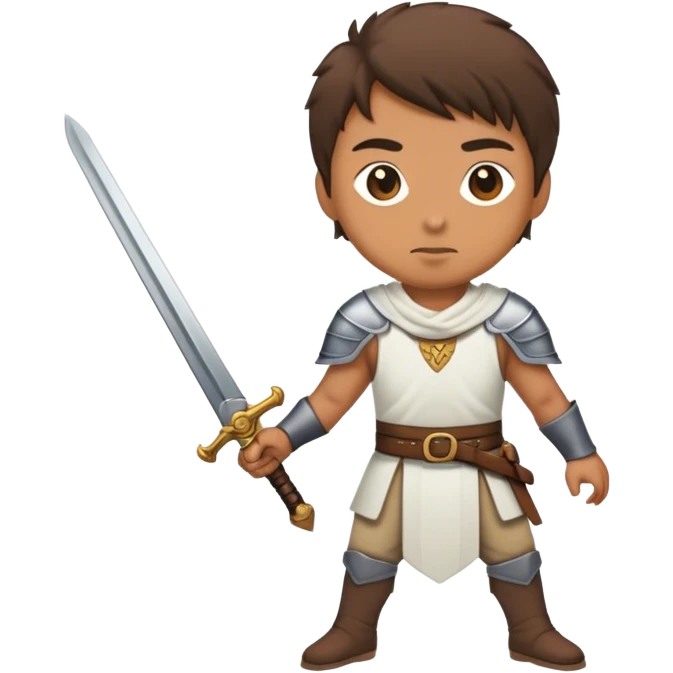 the sword on the floor and a mirror person emoji
