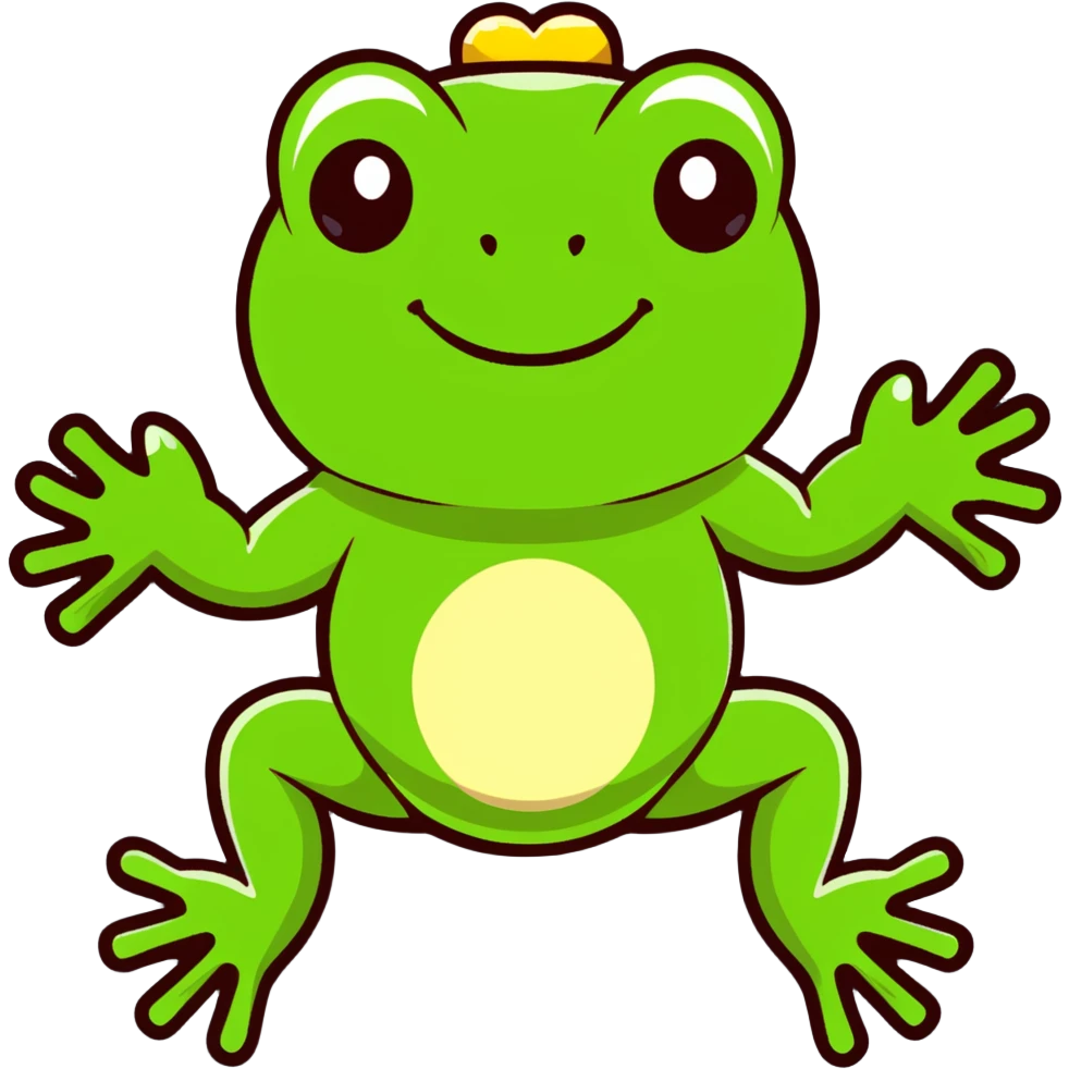 toxic laboratory frog with mechanical limbs emoji