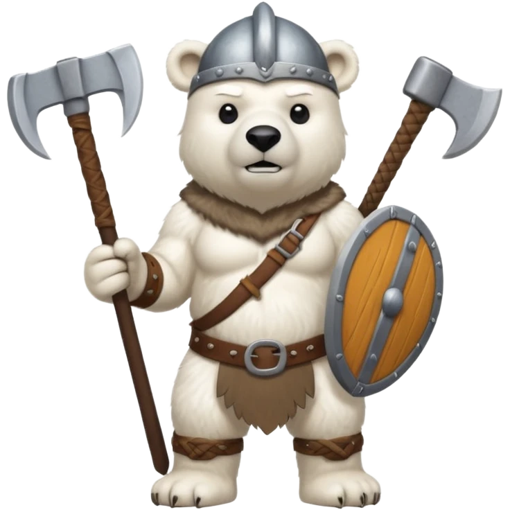 Polar Bear viking emoji