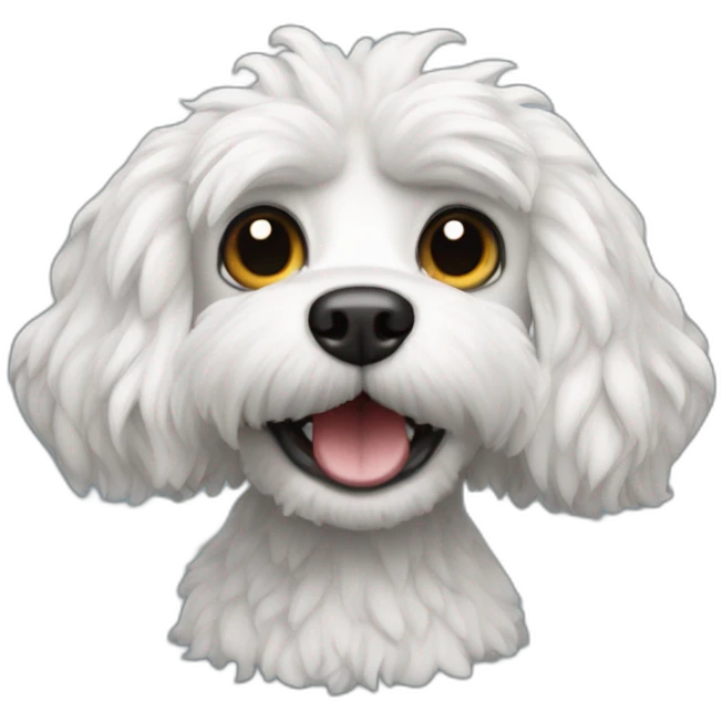White Cavapoo Murloc emoji