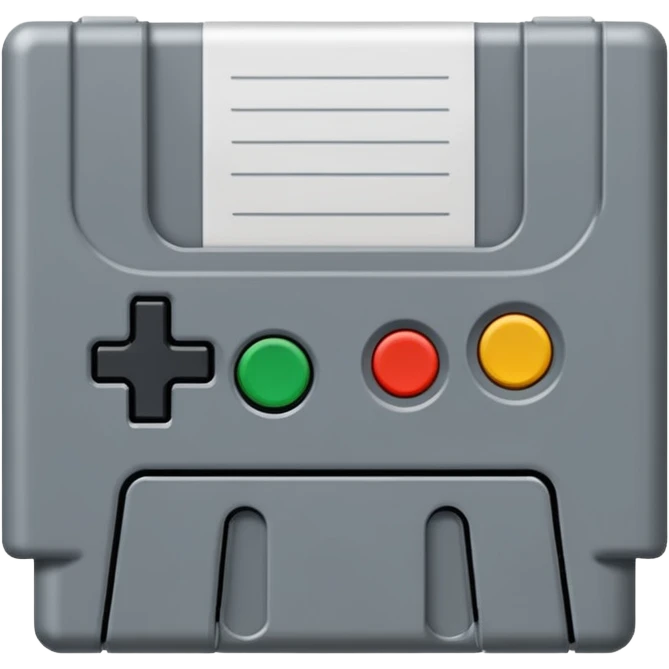 game cartridge emoji