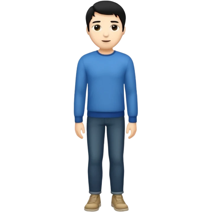 BLACK HAIR LIGHT SKIN MAN FULL BODY emoji