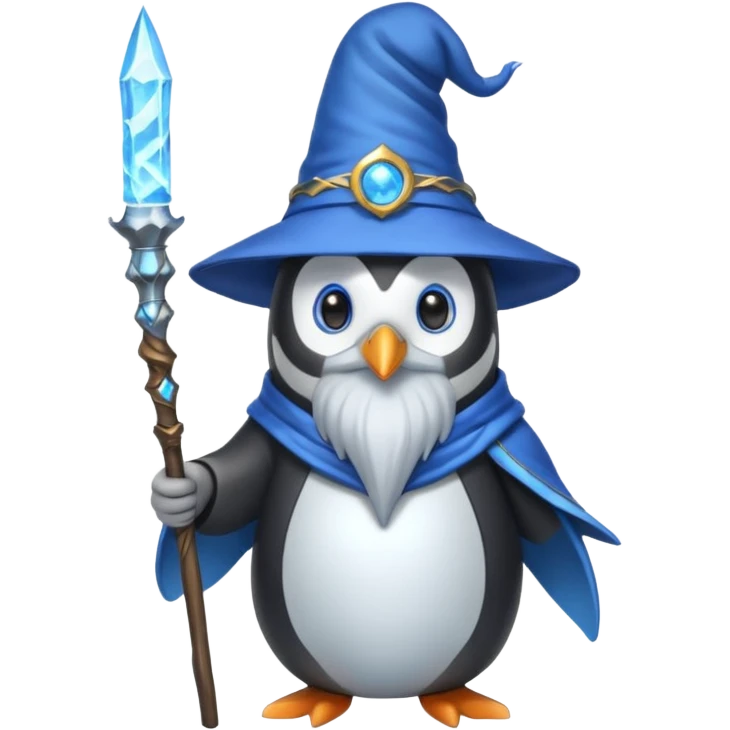 Penguin Wizard emoji