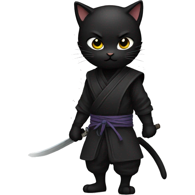 ninja black kitty emoji