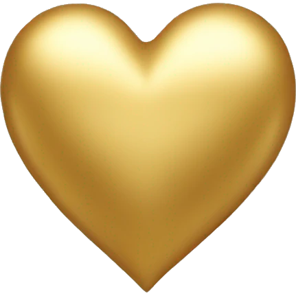 Golden heart emoji