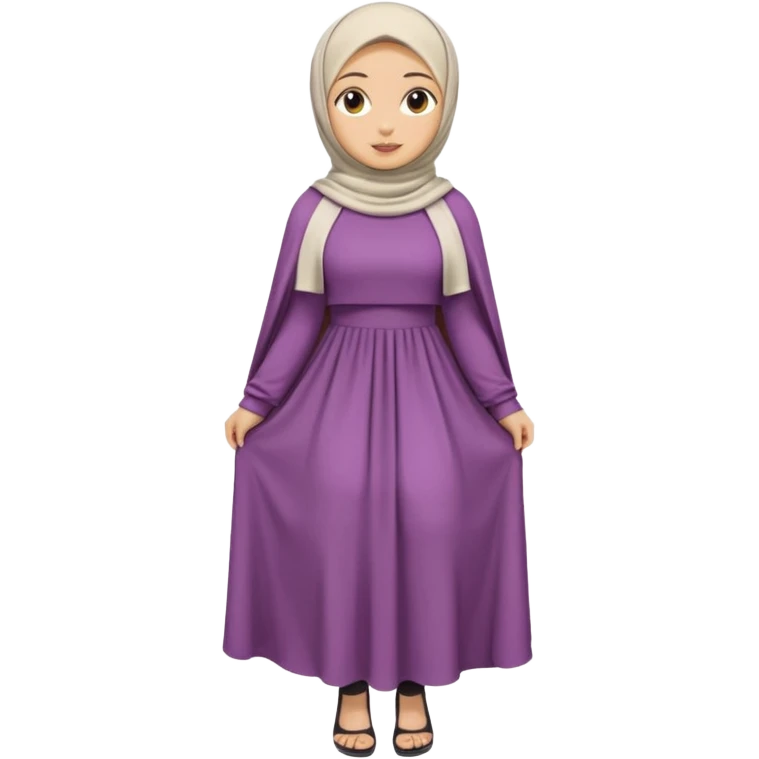 Girl hijab stand up full body and legs and big tits emoji
