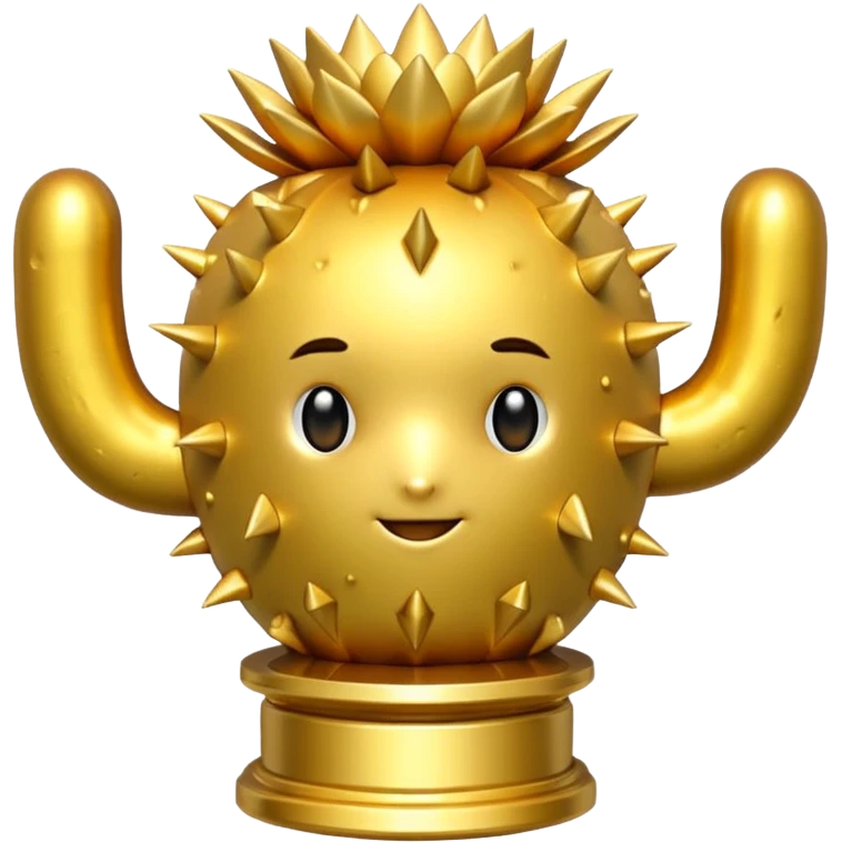 gold cactus trophy  emoji