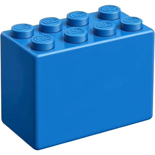 blue lego brick emoji