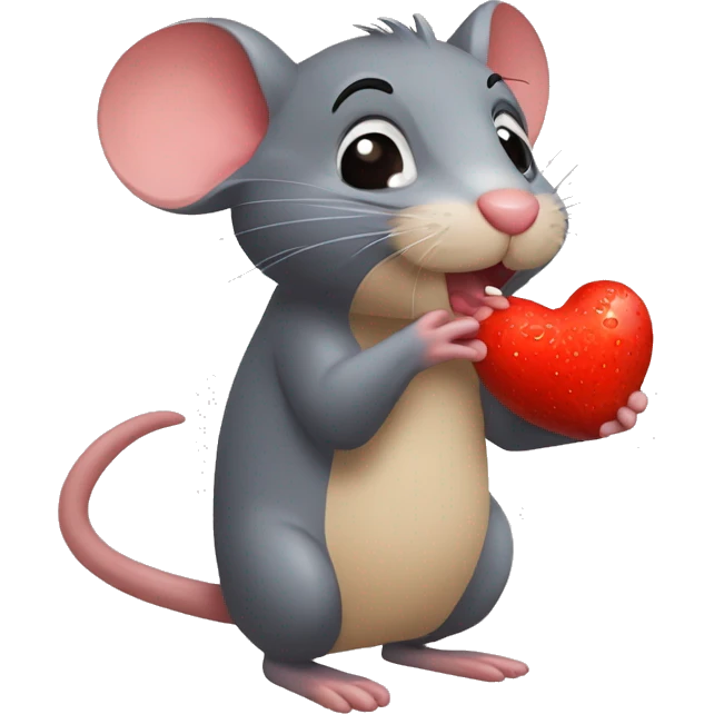 Ratón dando beso ratón dando un beso emoji
