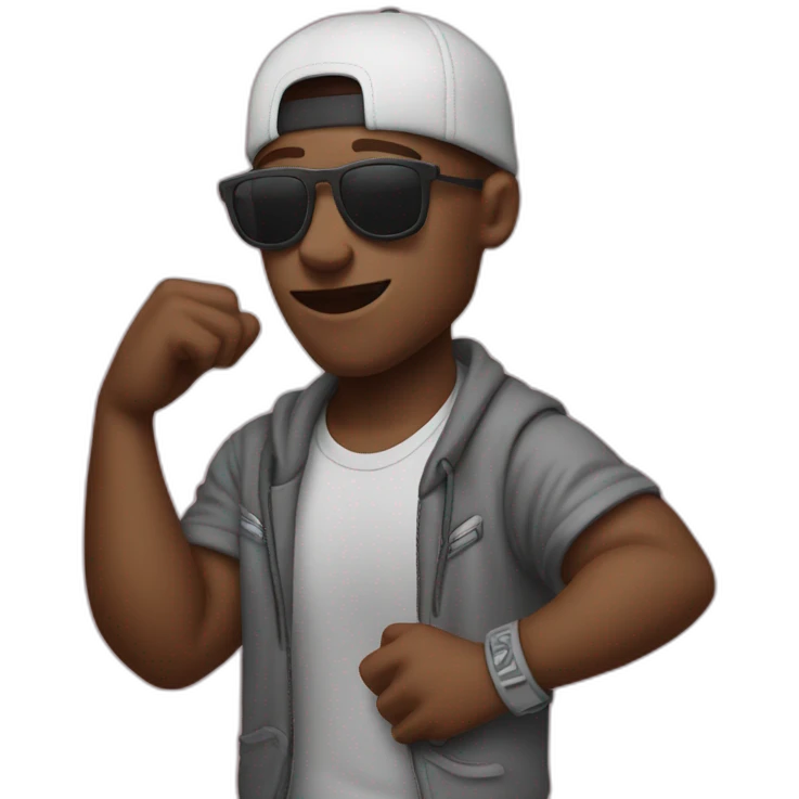 flex, hip hop emoji