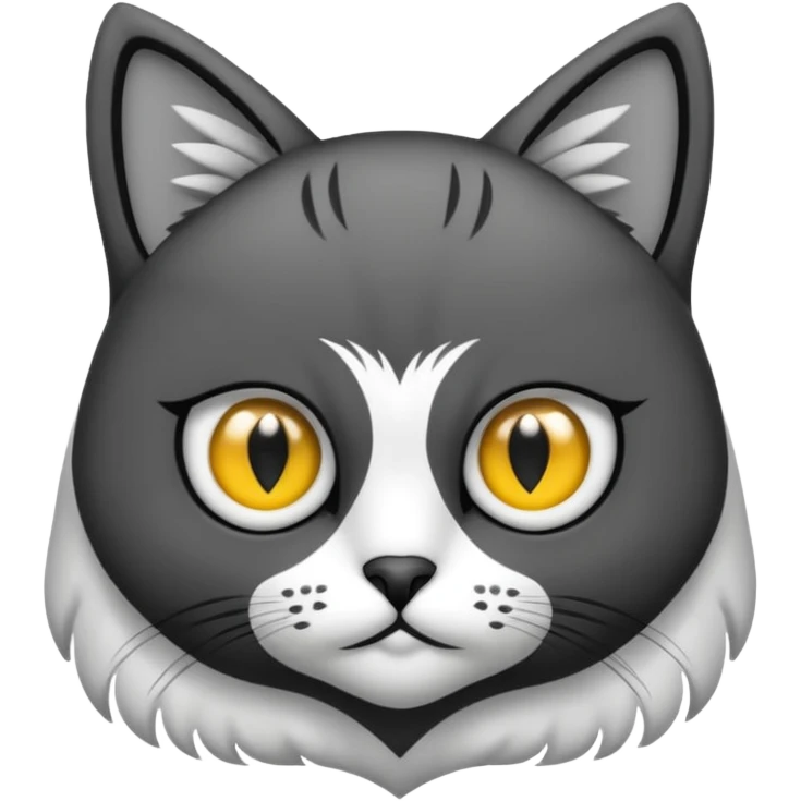 crea un gato con alas de búho emoji