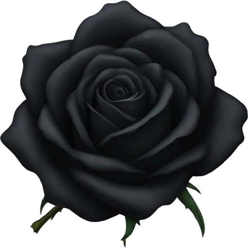 Black rose emoji