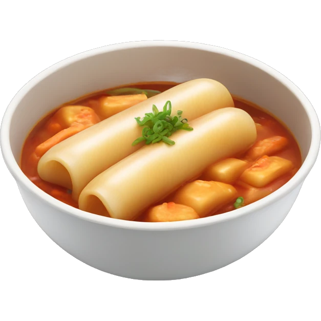 tteobokki, korean food emoji