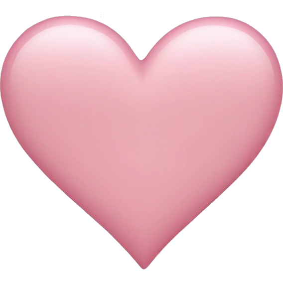 Light pink heart  emoji