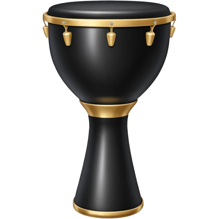 Siyah darbuka emoji