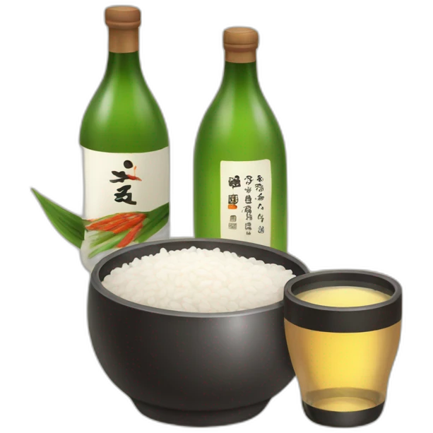 alcohol, rice wine, white, korean emoji