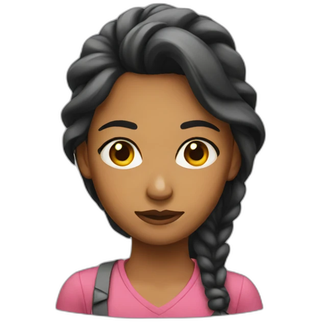 Boring girl emoji