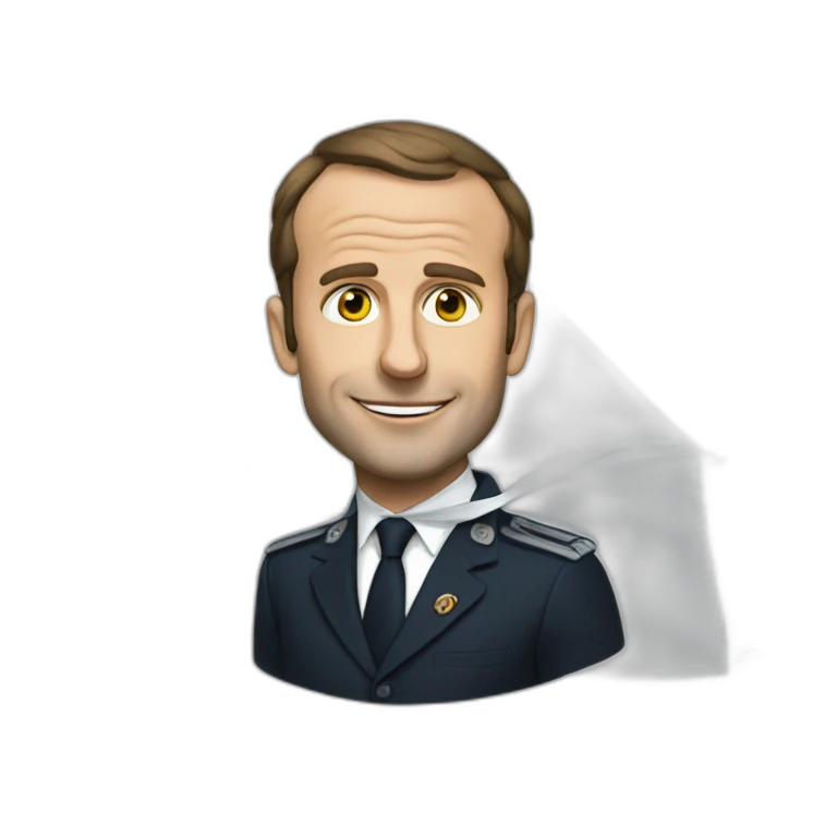Macron avec un voile emoji