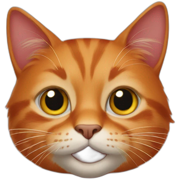 Morris the red cat emoji