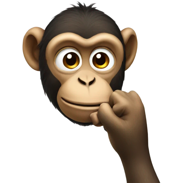 Monkey picking nose emoji