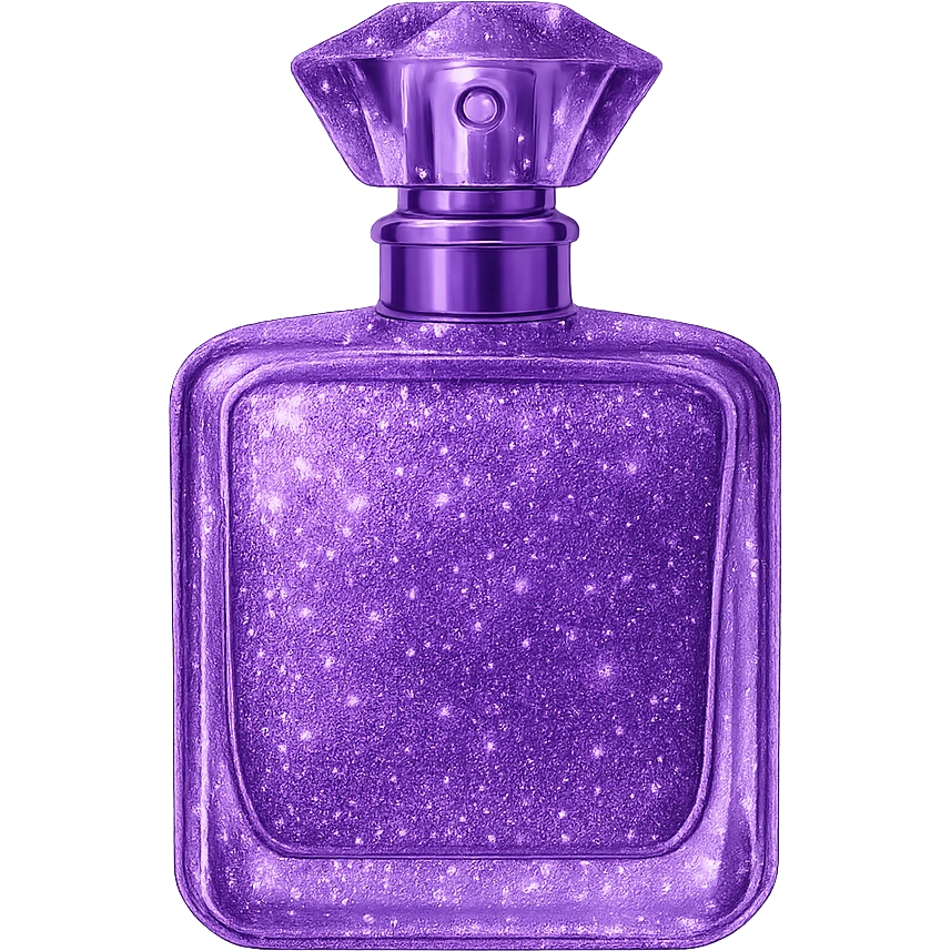 purple sparkly perfume bottle emoji