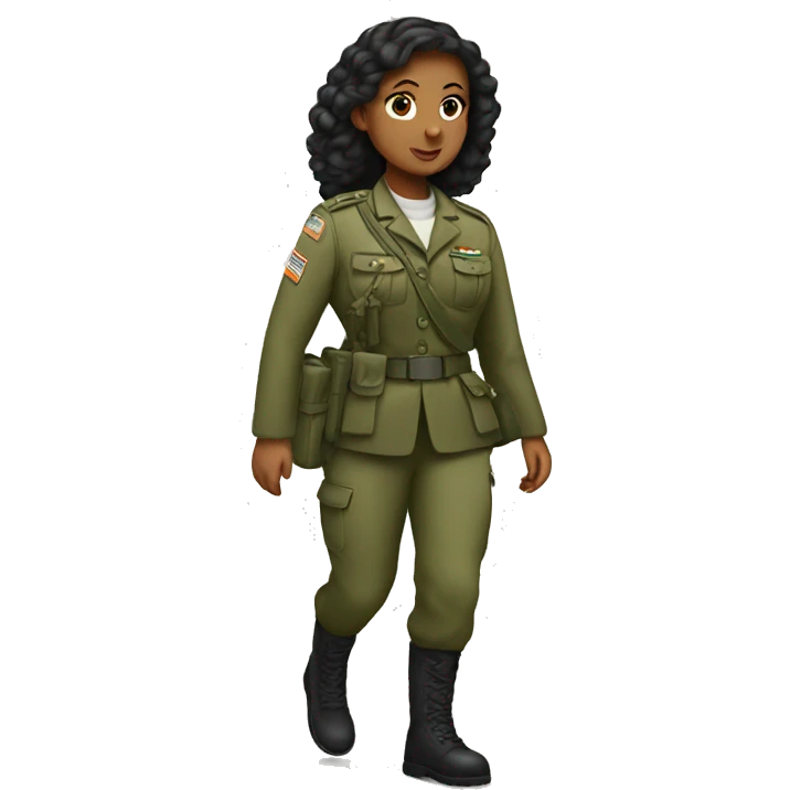army woman walking emoji